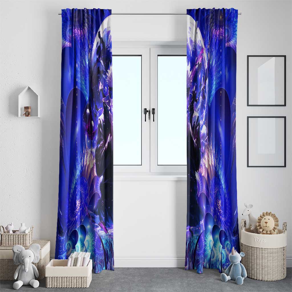 Trippy Gojo Satoru Jujutsu Kaisen Window Curtain Anime Style