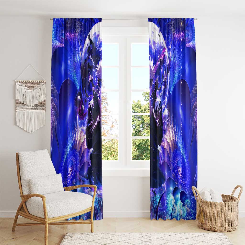 Trippy Gojo Satoru Jujutsu Kaisen Window Curtain Anime Style