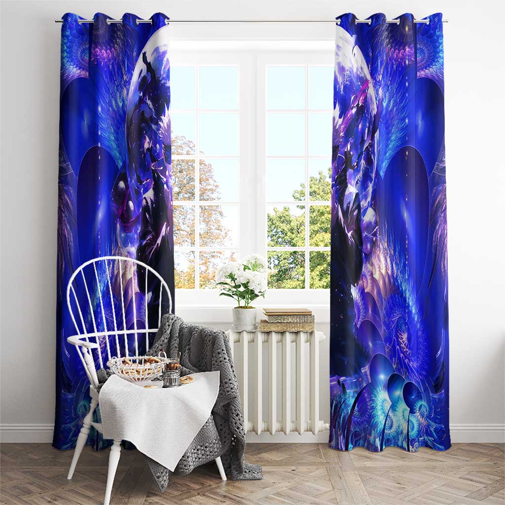Trippy Gojo Satoru Jujutsu Kaisen Window Curtain Anime Style