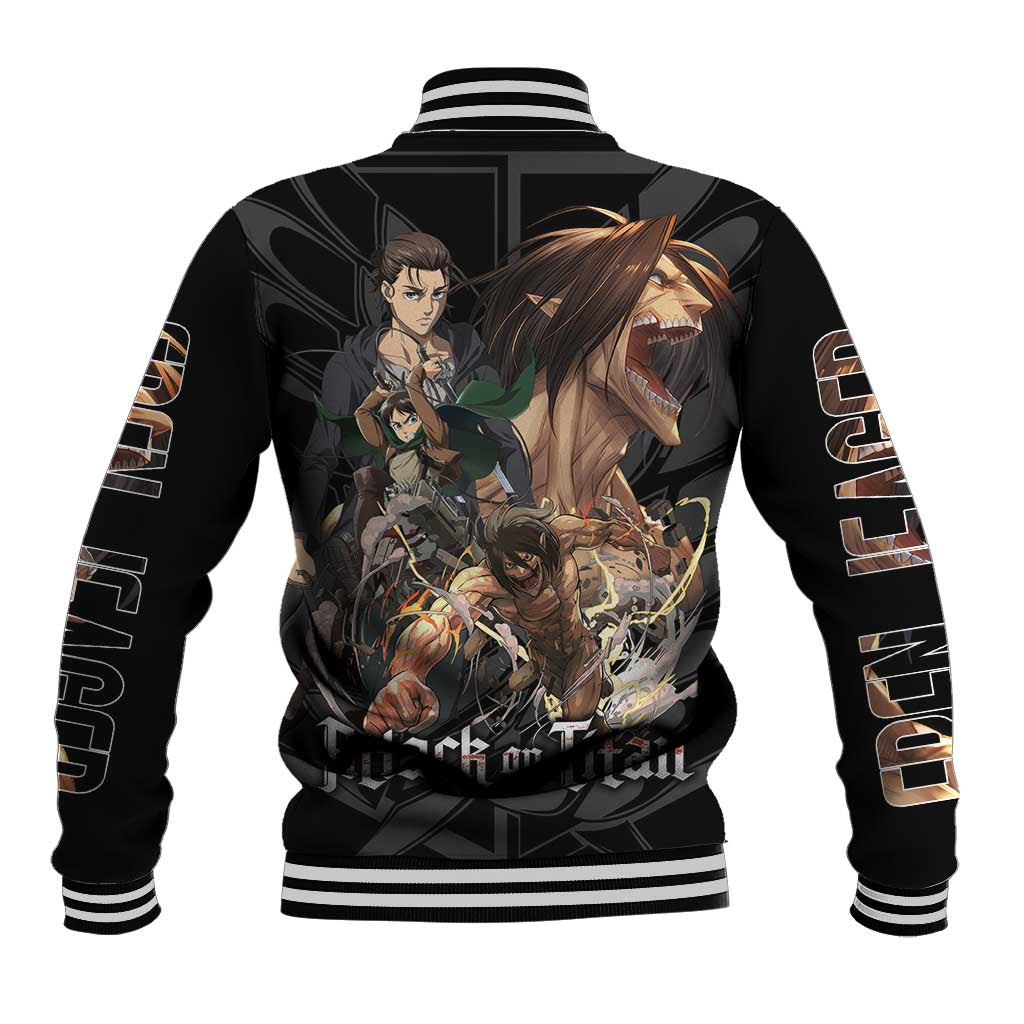 Eren Yeager Attack on Titan Baseball Jacket Anime Style - The Mazicc