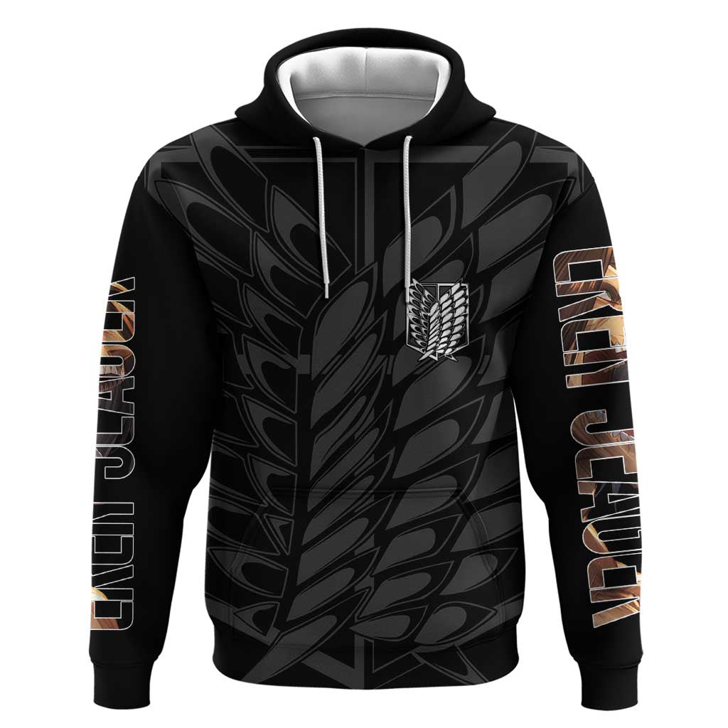 Eren Yeager Attack on Titan Hoodie Anime Style - The Mazicc