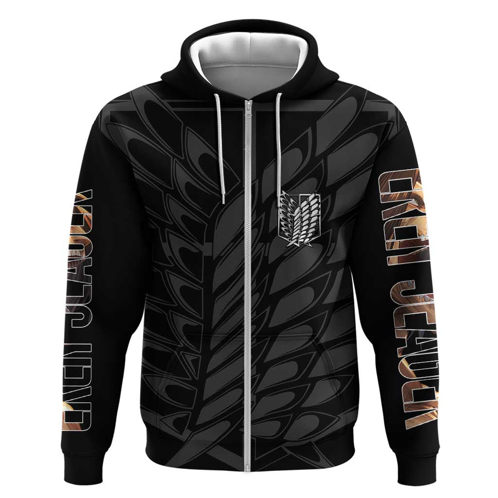 Eren Yeager Attack on Titan Hoodie Anime Style - The Mazicc