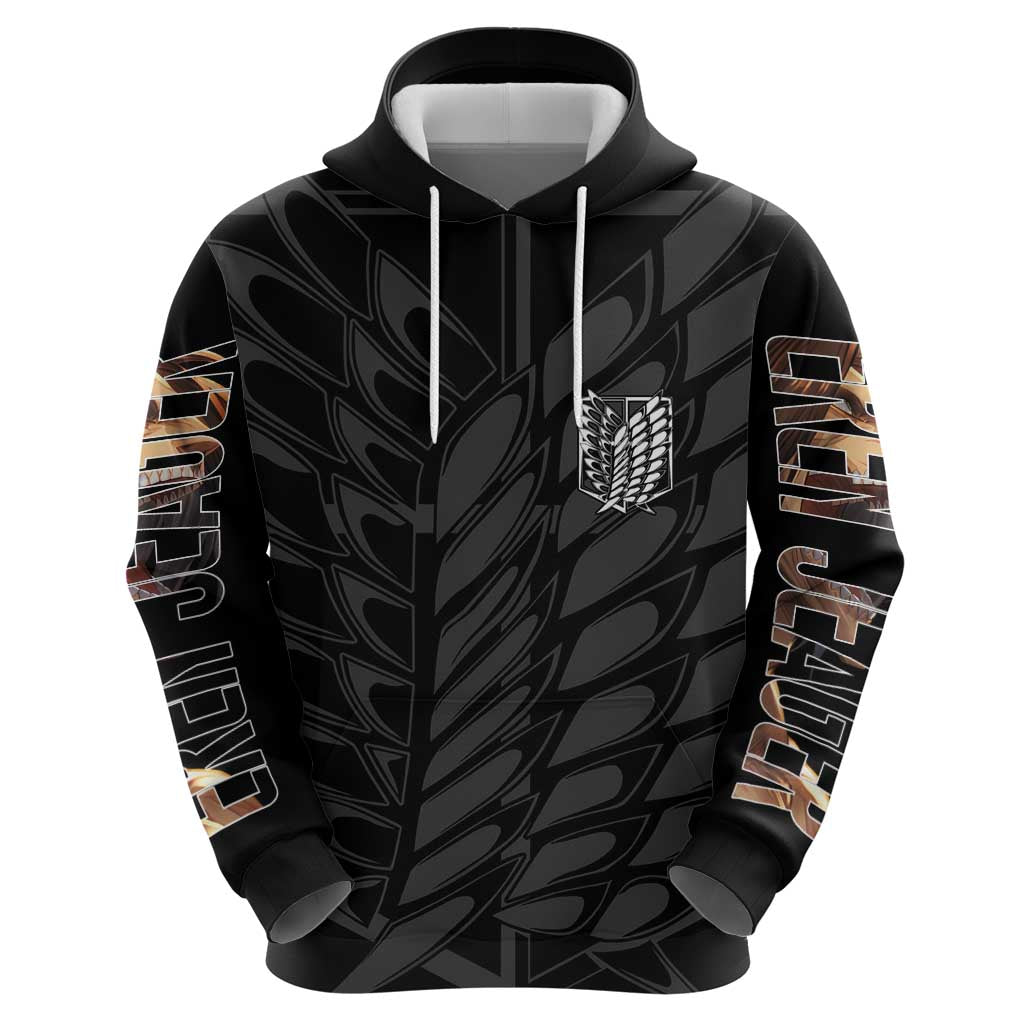 Eren Yeager Attack on Titan Hoodie Anime Style - The Mazicc