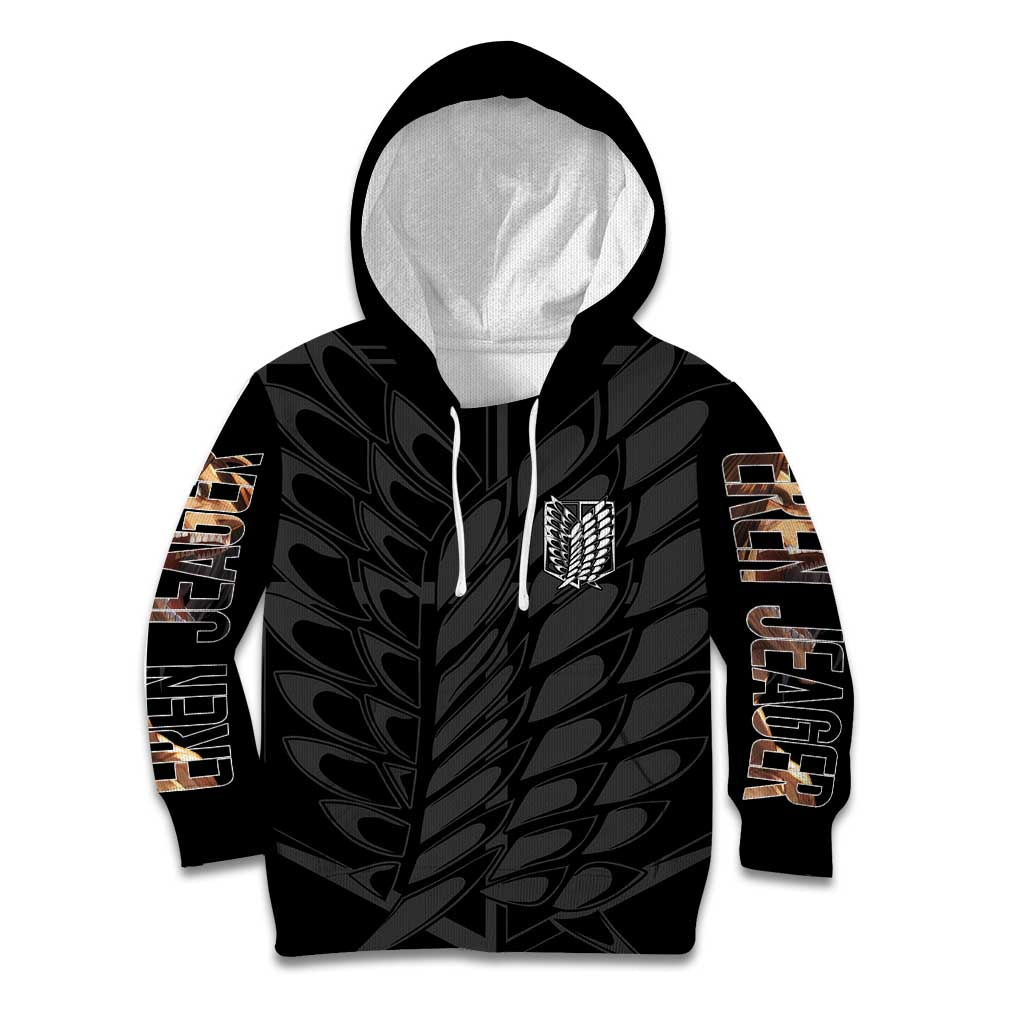 Eren Yeager Attack on Titan Kid Hoodie Anime Style - The Mazicc