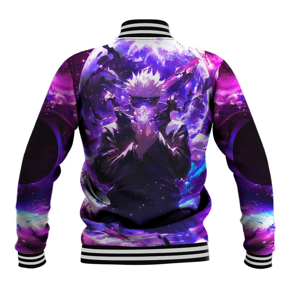 Trippy Gojo Satoru Jujutsu Kaisen Baseball Jacket Anime Style - The Mazicc
