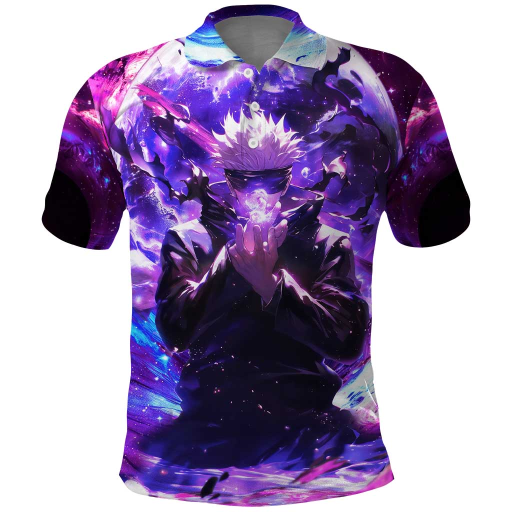 Trippy Gojo Satoru Jujutsu Kaisen Polo Shirt Anime Style - The Mazicc