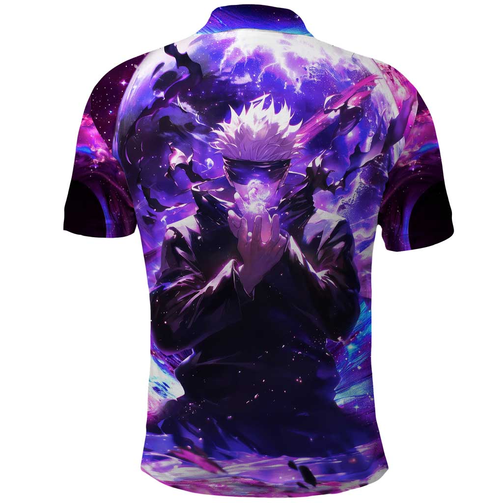 Trippy Gojo Satoru Jujutsu Kaisen Polo Shirt Anime Style - The Mazicc