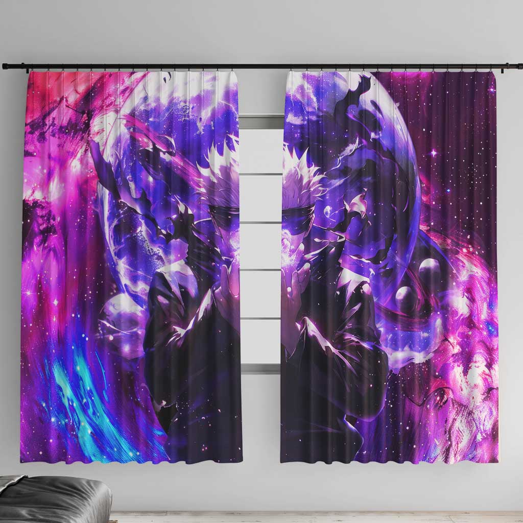 Trippy Gojo Satoru Jujutsu Kaisen Window Curtain Anime Style - The Mazicc