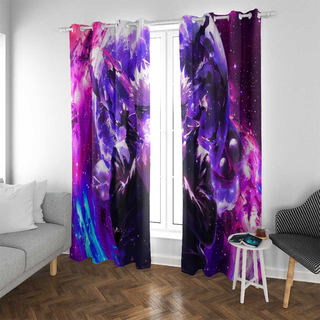 Trippy Gojo Satoru Jujutsu Kaisen Window Curtain Anime Style - The Mazicc