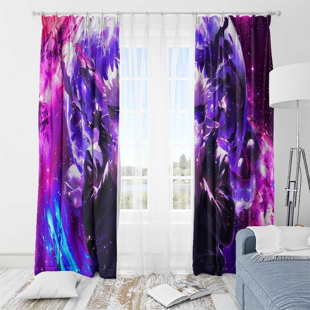 Trippy Gojo Satoru Jujutsu Kaisen Window Curtain Anime Style - The Mazicc