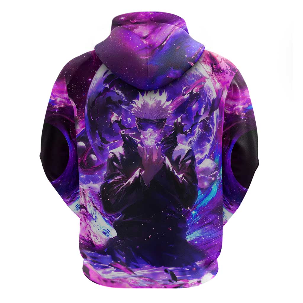 Trippy Gojo Satoru Jujutsu Kaisen Zip Hoodie Anime Style - The Mazicc