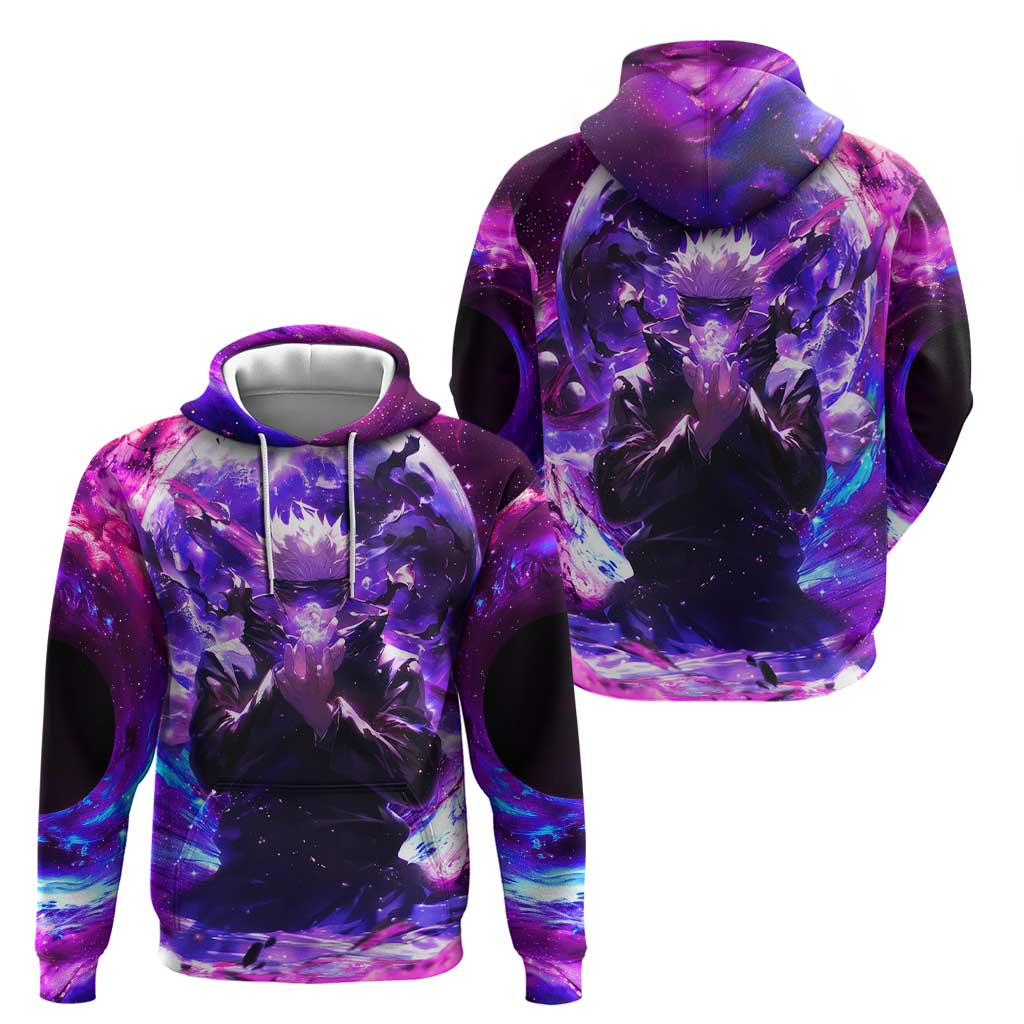Trippy Gojo Satoru Jujutsu Kaisen Zip Hoodie Anime Style - The Mazicc
