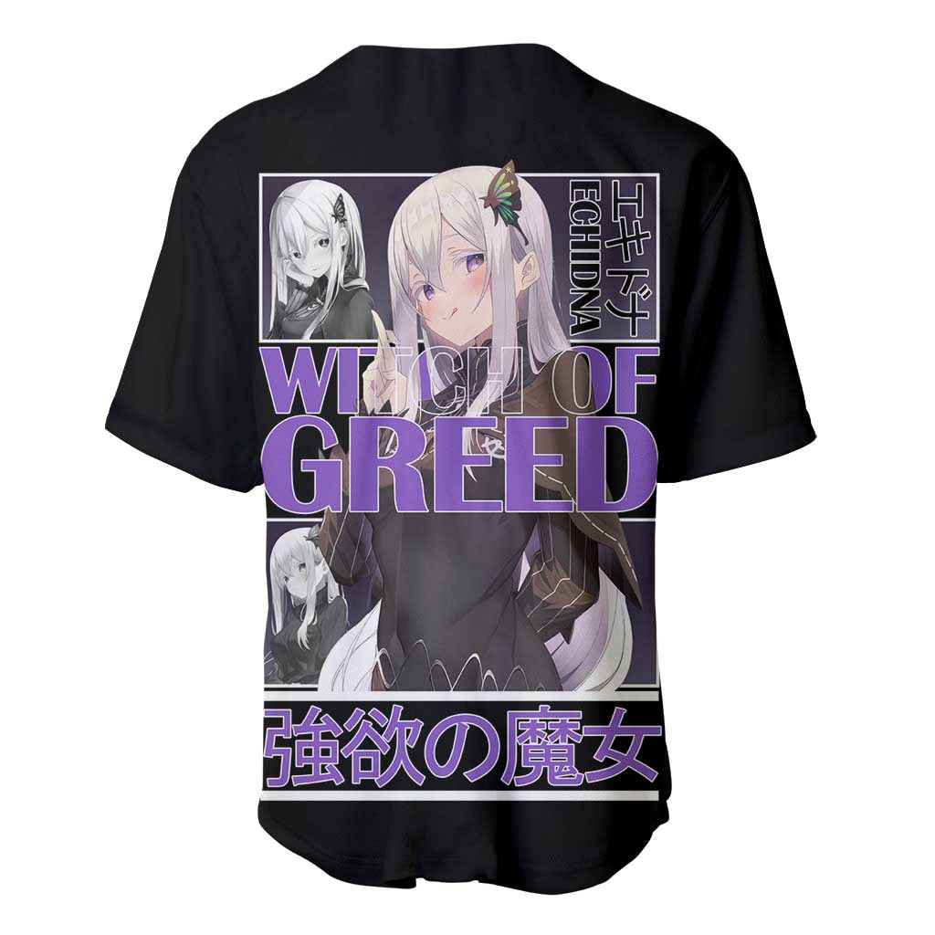 Echidna Re: Zero Baseball Jersey Anime Style - The Mazicc