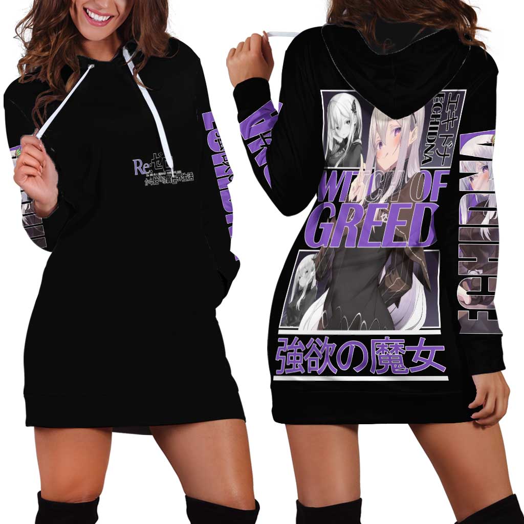 Echidna Re: Zero Hoodie Dress Anime Style - The Mazicc