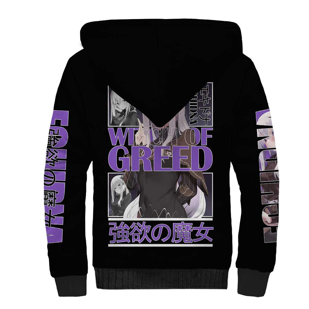 Echidna Re: Zero Sherpa Hoodie Anime Style - The Mazicc