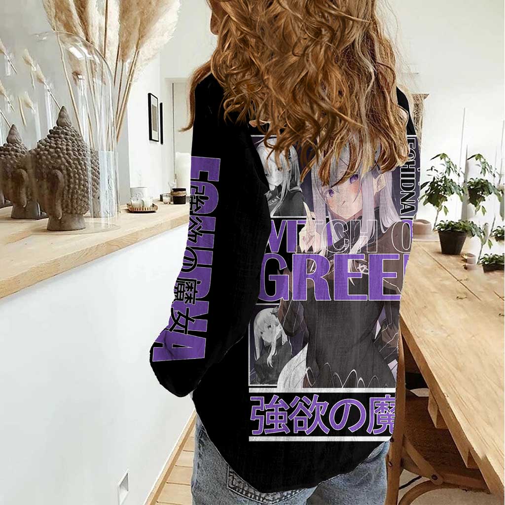 Echidna Re: Zero Women Casual Shirt Anime Style - The Mazicc
