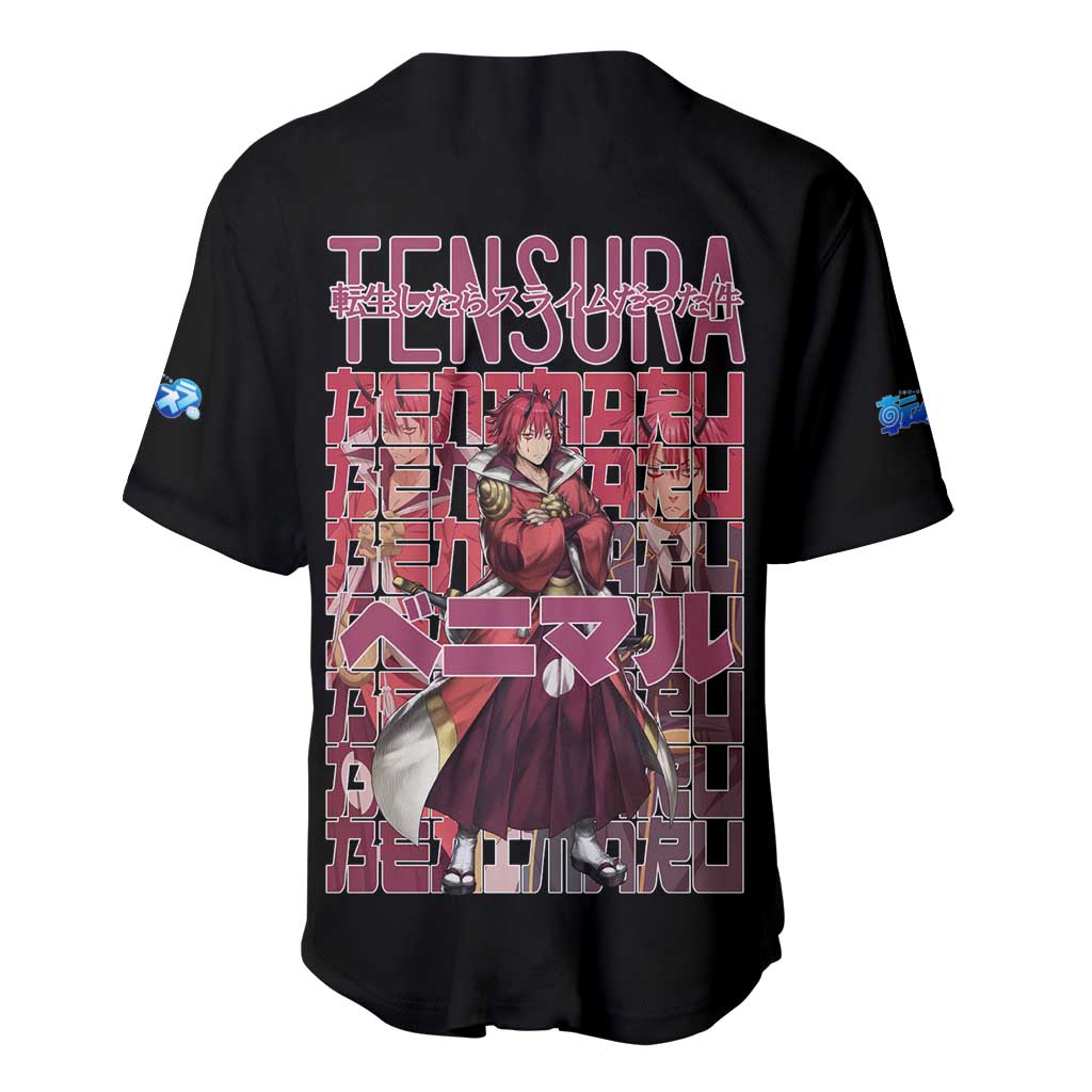 Benimaru That Time I Got Reincarnated as a Slime Baseball Jersey Anime Style