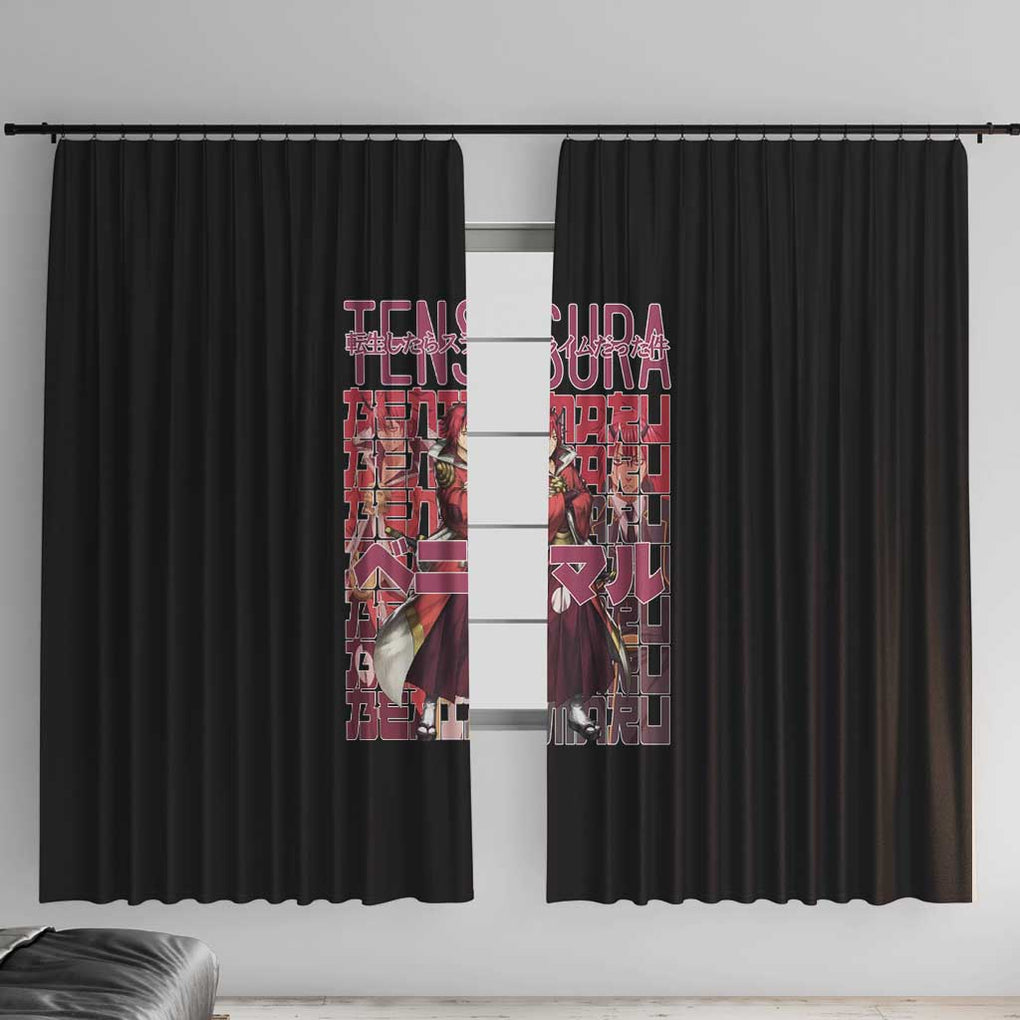 Benimaru That Time I Got Reincarnated as a Slime Window Curtain Anime Style