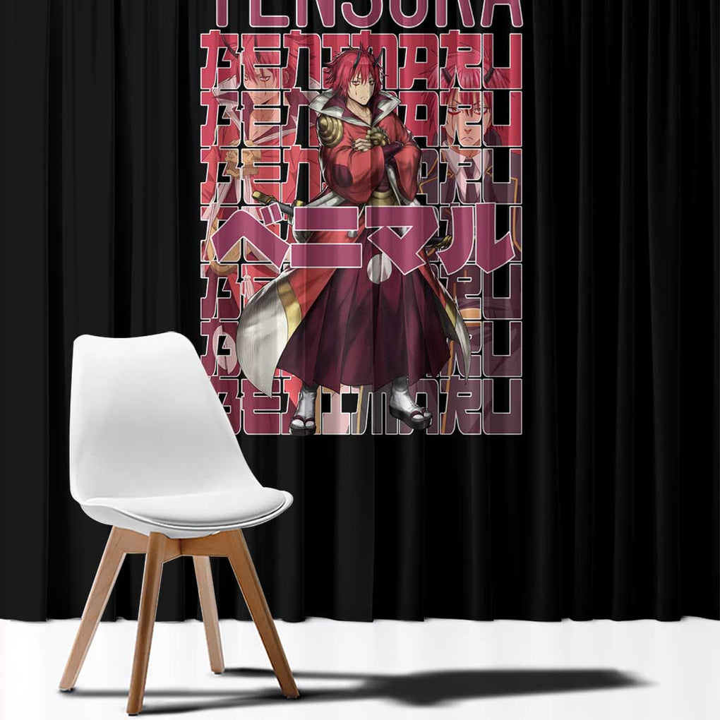 Benimaru That Time I Got Reincarnated as a Slime Window Curtain Anime Style