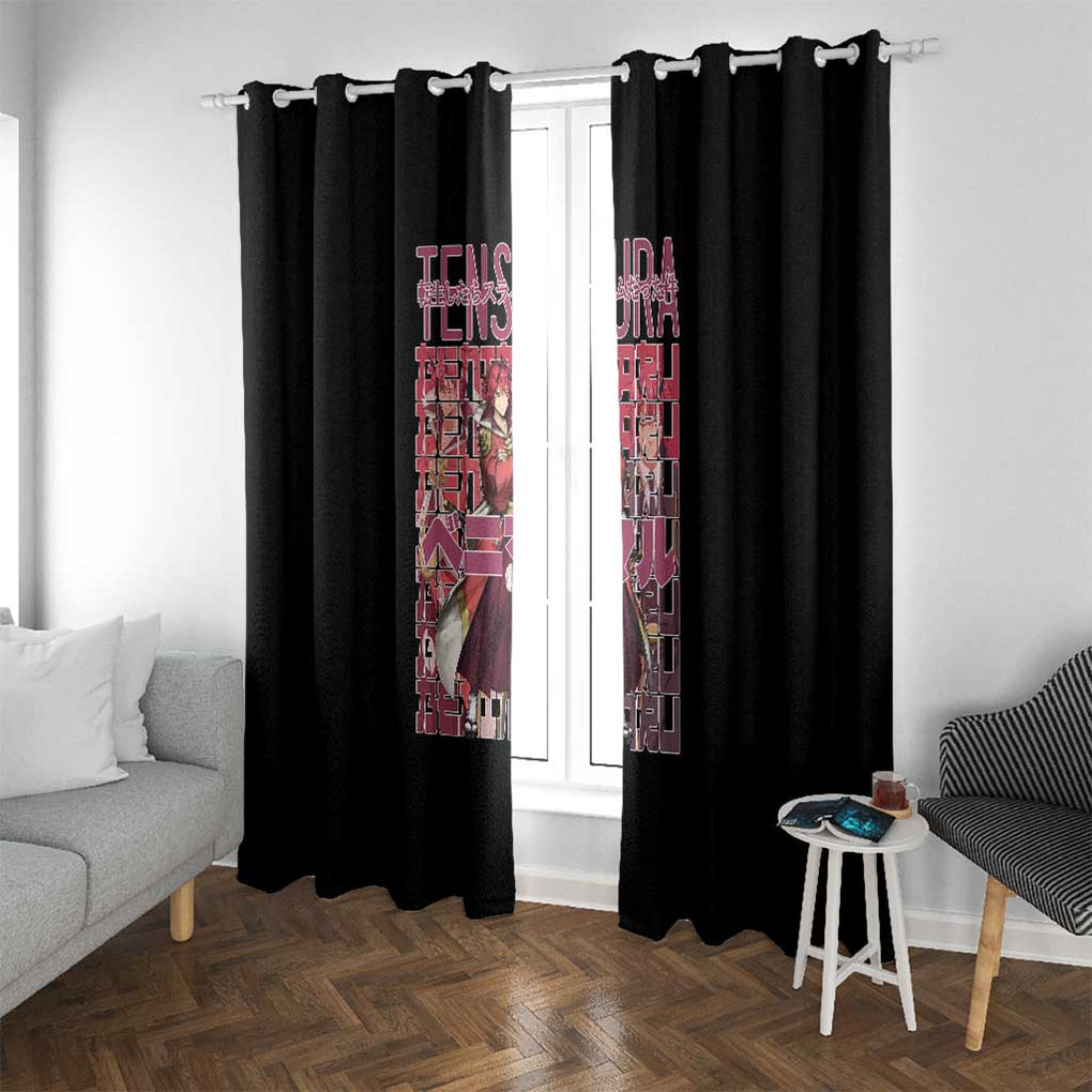 Benimaru That Time I Got Reincarnated as a Slime Window Curtain Anime Style