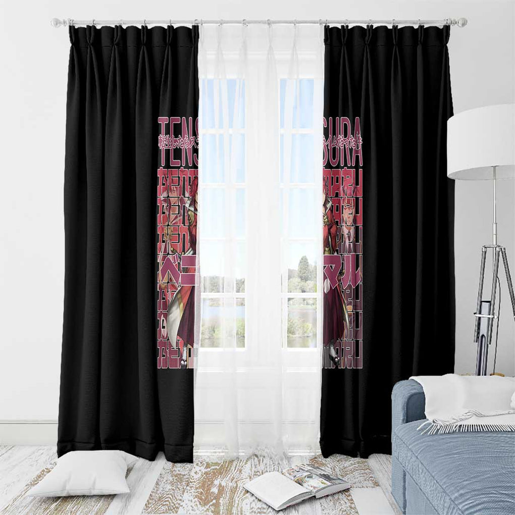 Benimaru That Time I Got Reincarnated as a Slime Window Curtain Anime Style