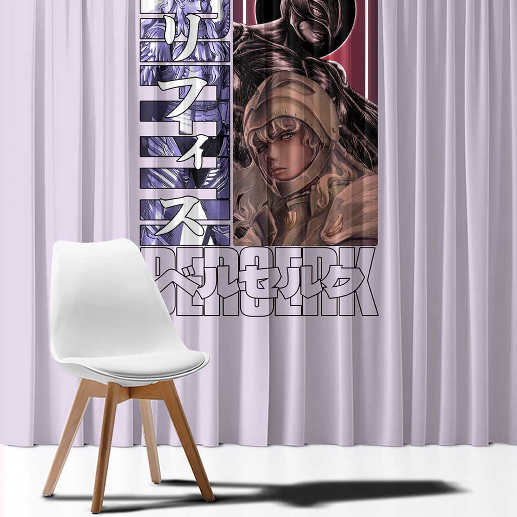 Griffith Berserk Window Curtain Anime Style