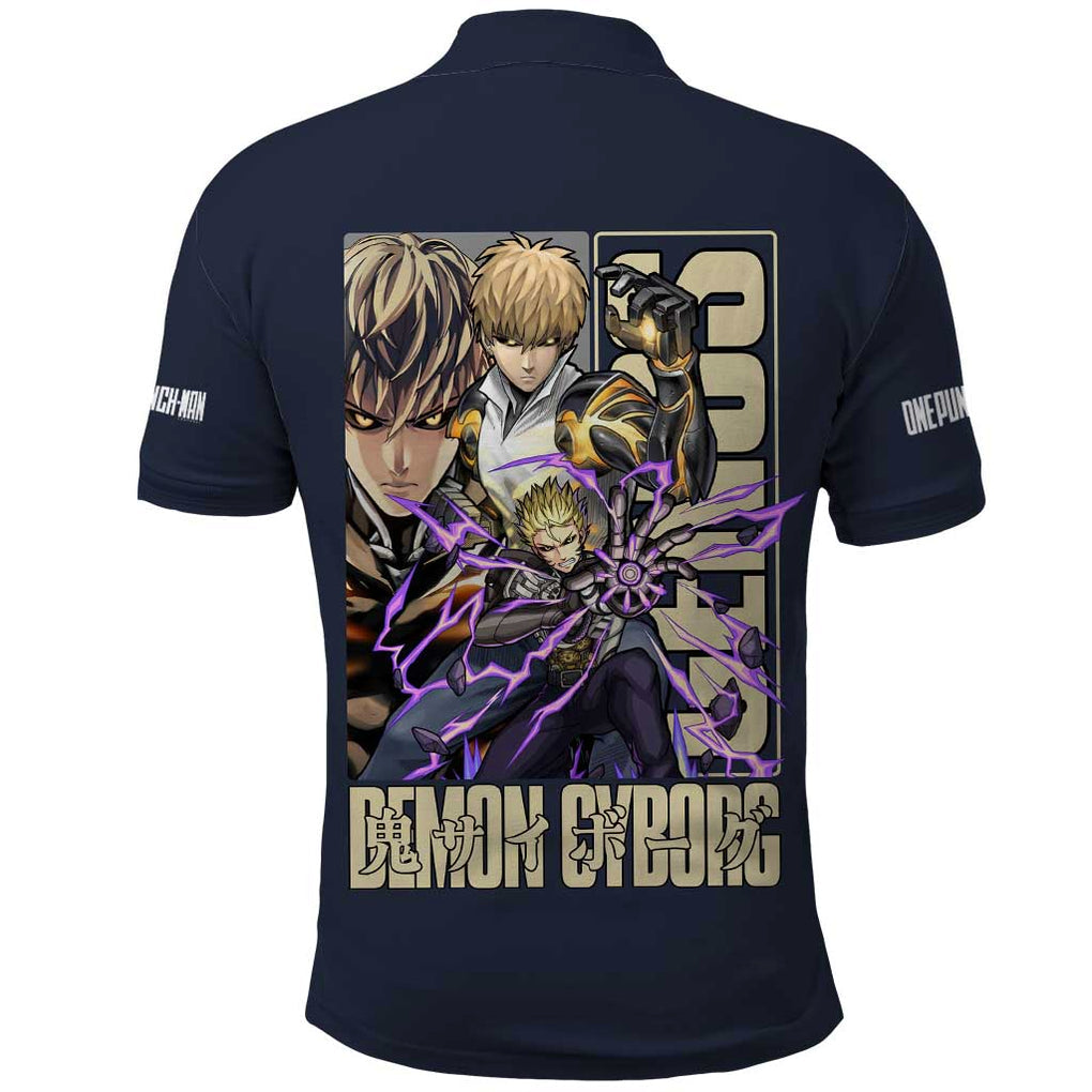 Genos S Level Hero - One Punch Man Polo Shirt Anime Style