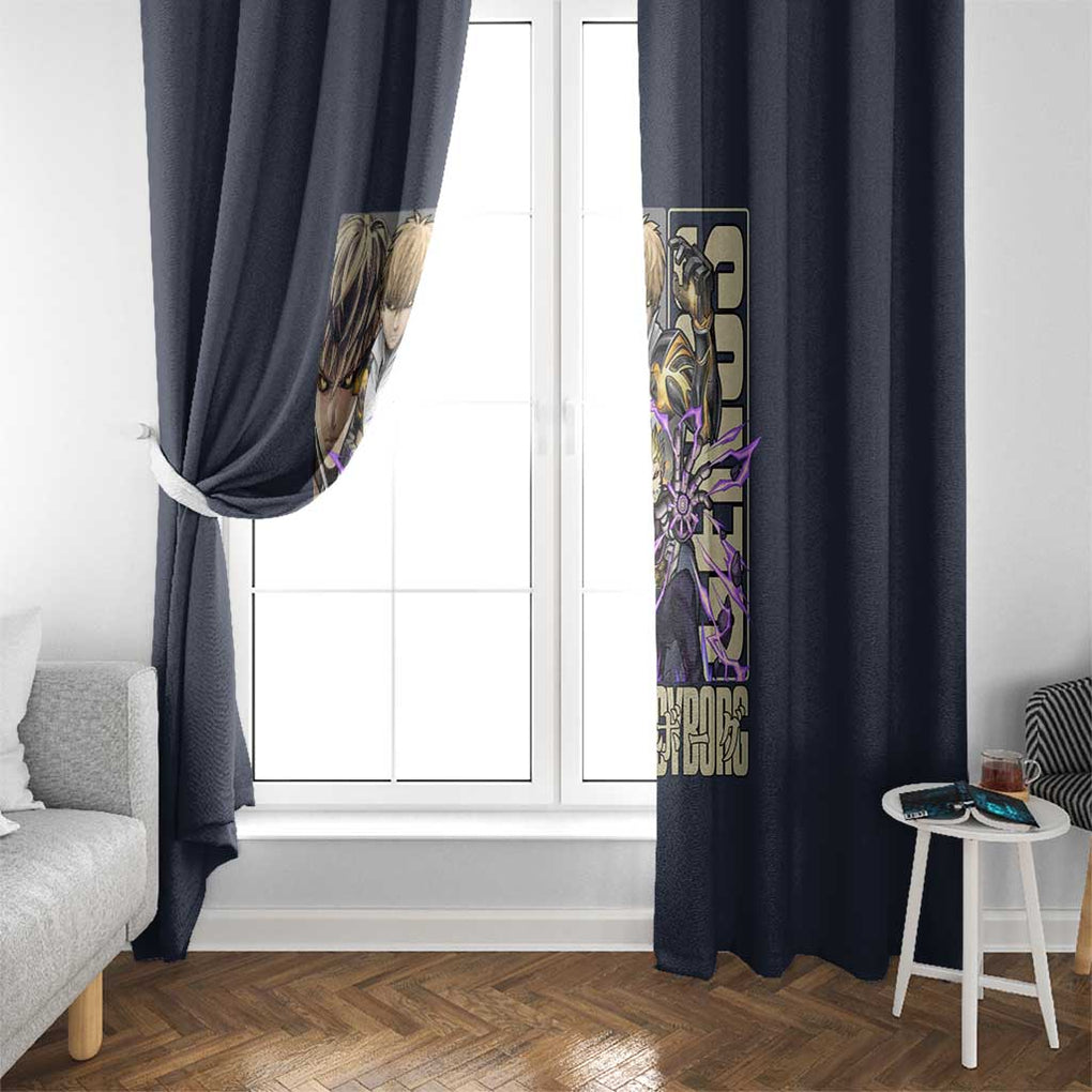 Genos S Level Hero - One Punch Man Window Curtain Anime Style