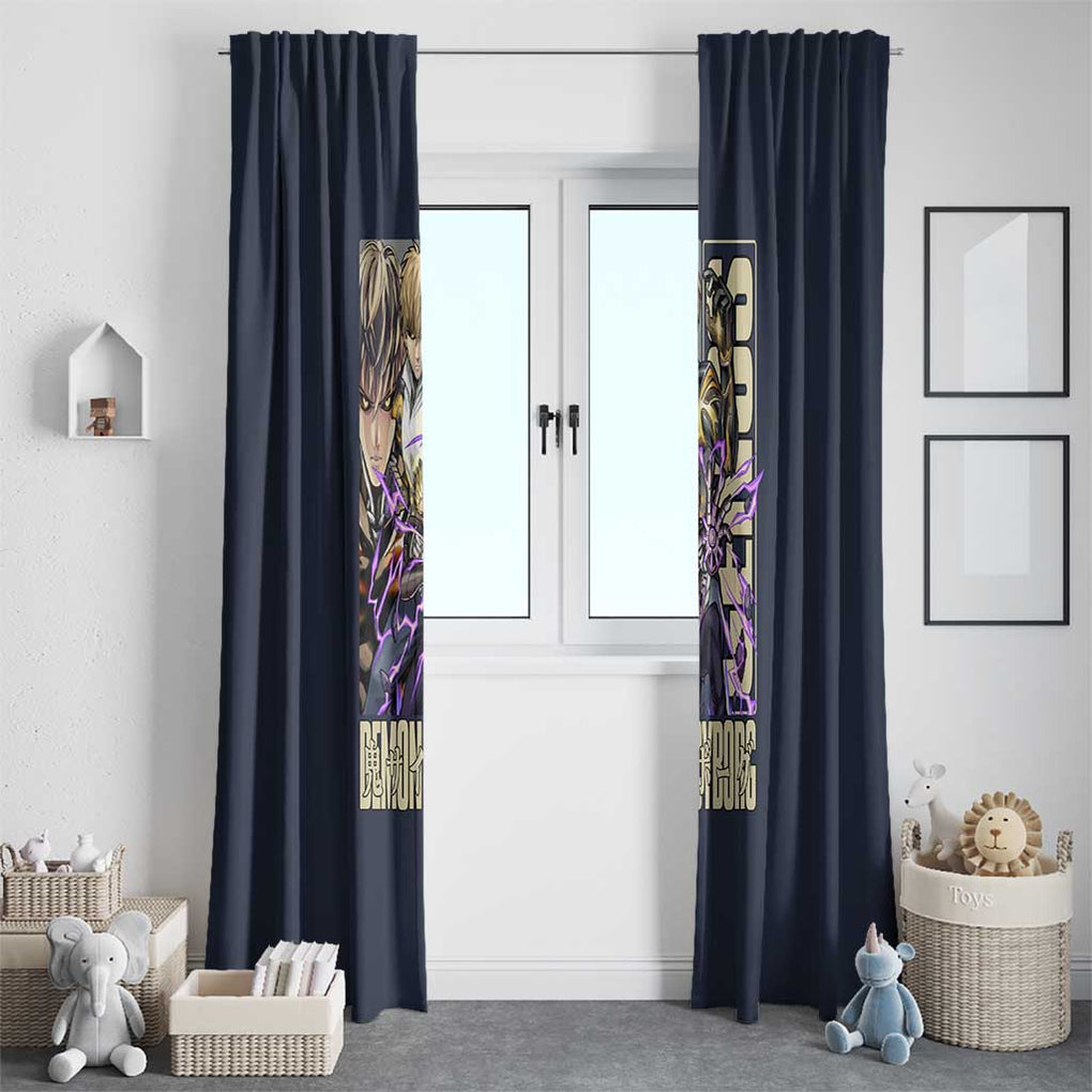 Genos S Level Hero - One Punch Man Window Curtain Anime Style