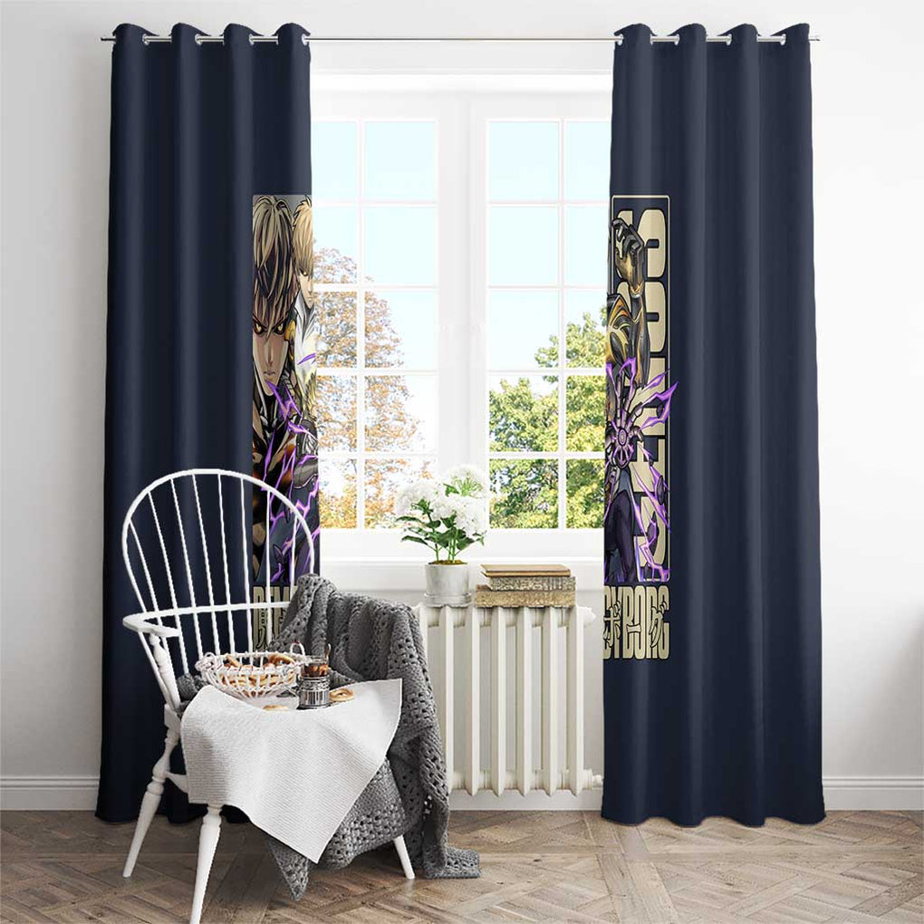 Genos S Level Hero - One Punch Man Window Curtain Anime Style