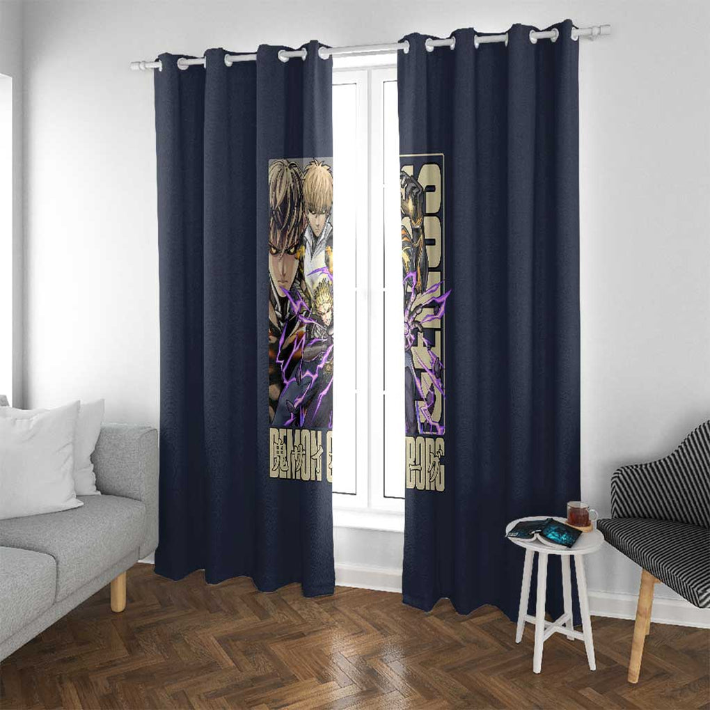 Genos S Level Hero - One Punch Man Window Curtain Anime Style