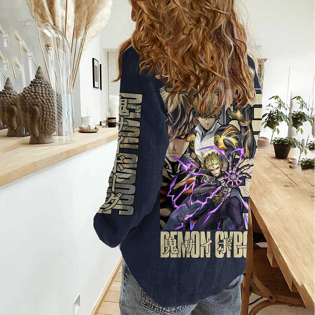 Genos S Level Hero - One Punch Man Women Casual Shirt Anime Style