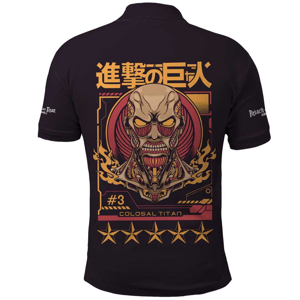 Colossal Titan Attack on Titan Polo Shirt Anime Style