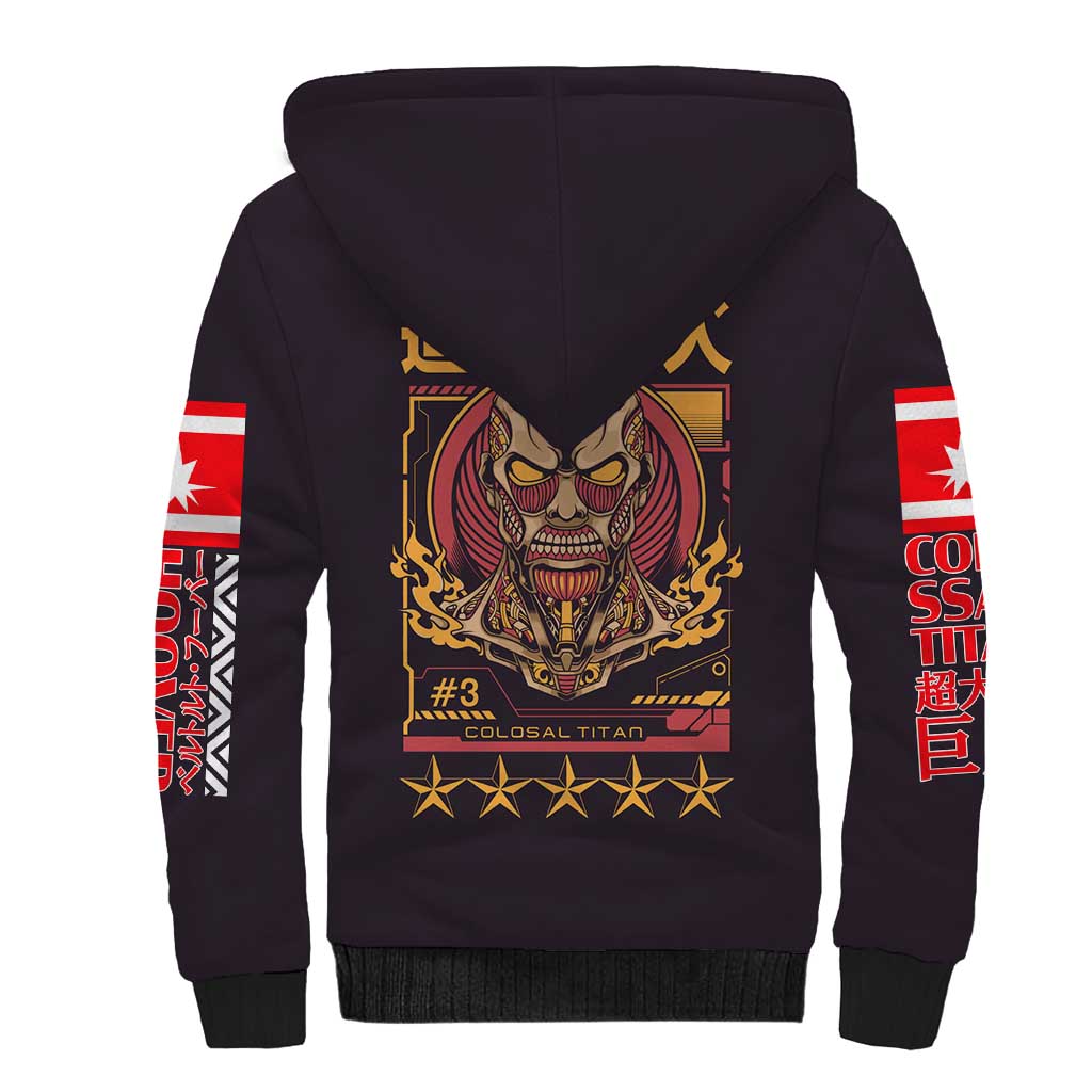 Colossal Titan Attack on Titan Sherpa Hoodie Anime Style