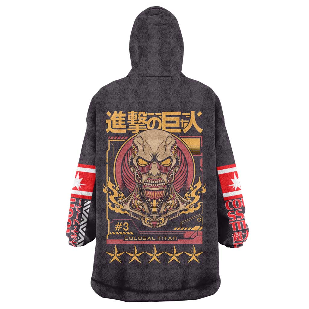Colossal Titan Attack on Titan Wearable Blanket Hoodie Anime Style