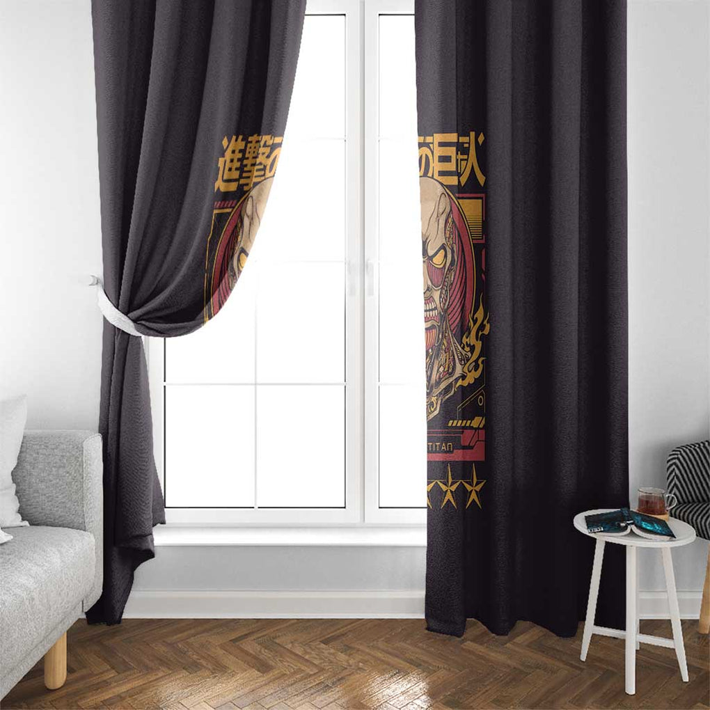 Colossal Titan Attack on Titan Window Curtain Anime Style
