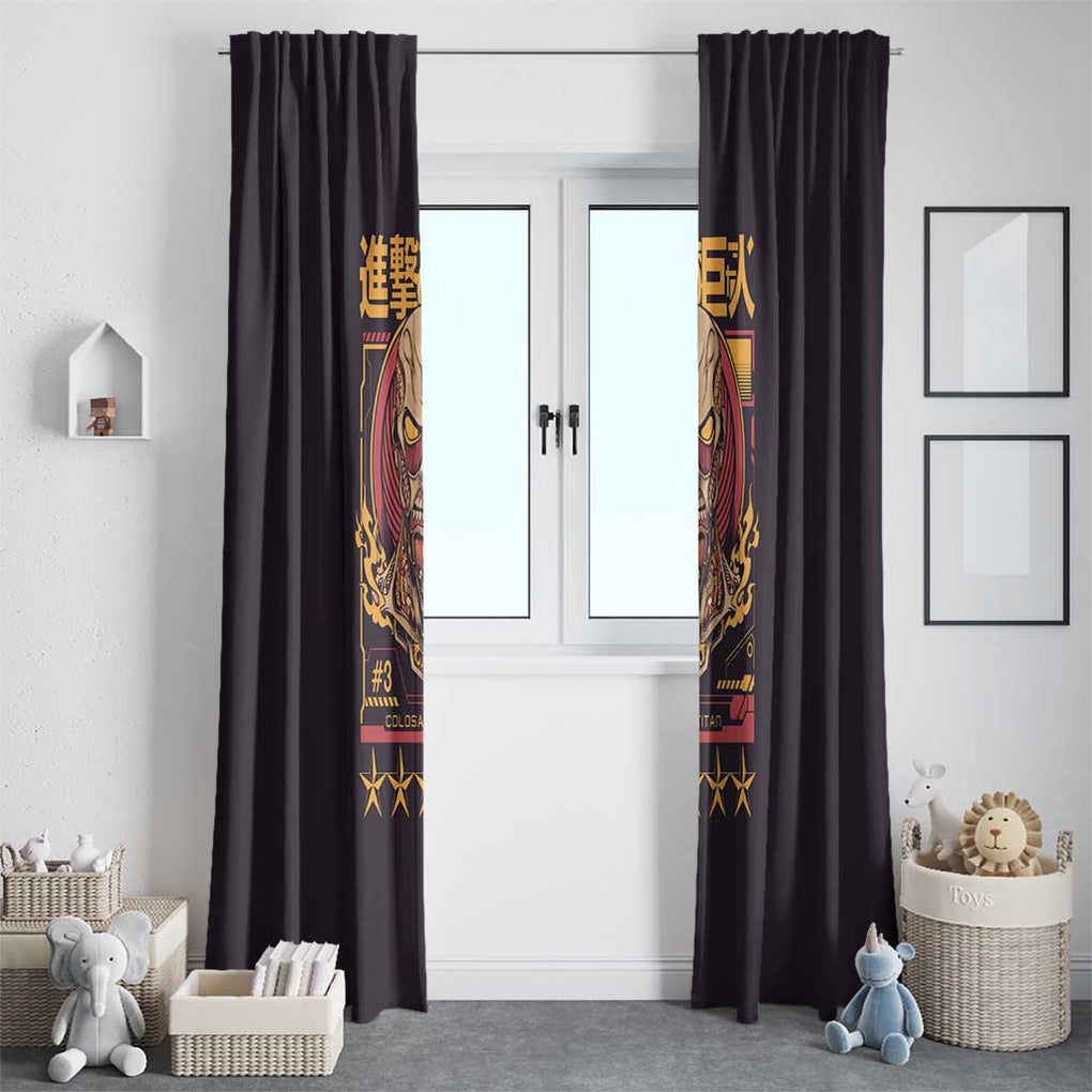 Colossal Titan Attack on Titan Window Curtain Anime Style
