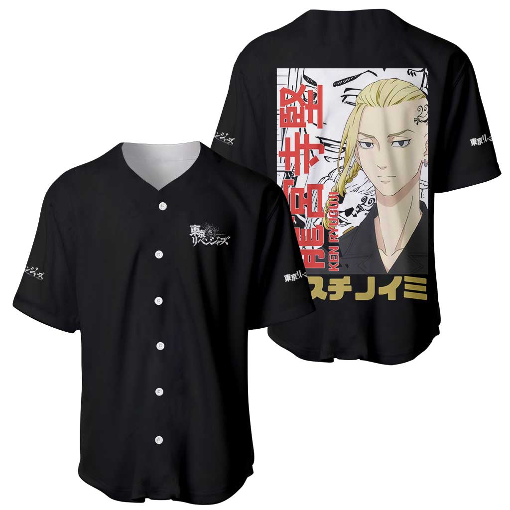 Draken Ryuguji Ken Tokyo Revengers Baseball Jersey Anime Style