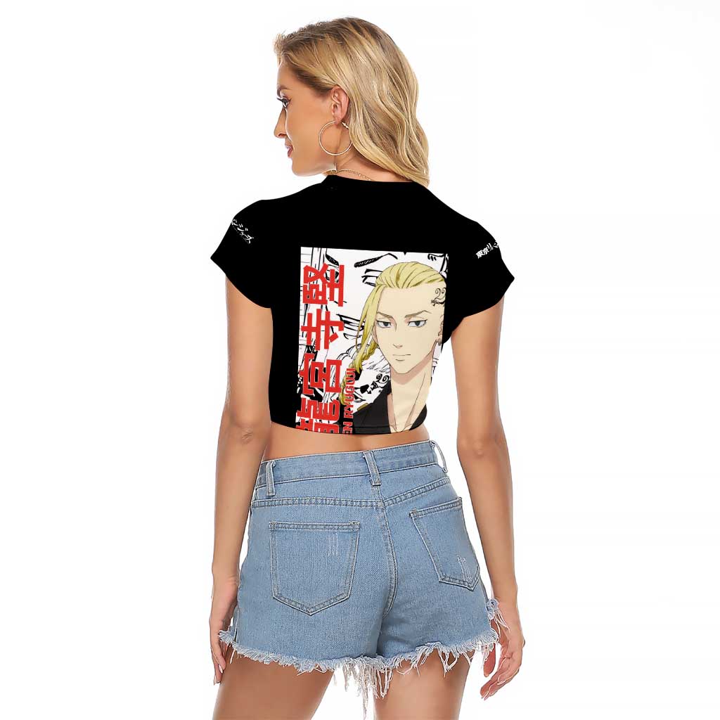 Draken Ryuguji Ken Tokyo Revengers Raglan Cropped T Shirt Anime Style