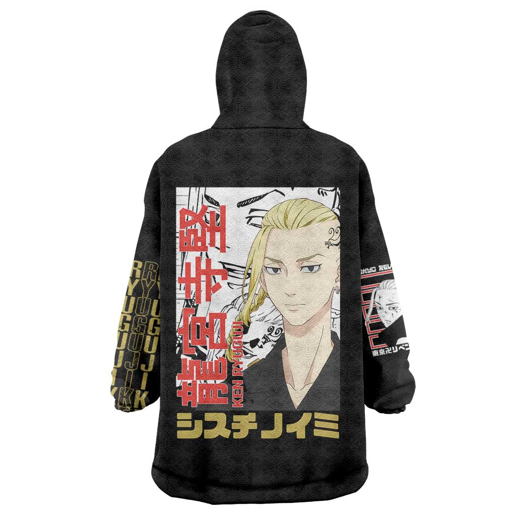 Draken Ryuguji Ken Tokyo Revengers Wearable Blanket Hoodie Anime Style