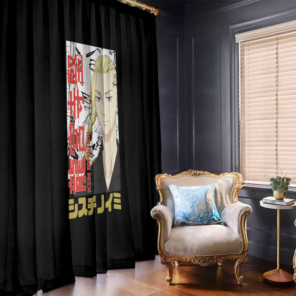 Draken Ryuguji Ken Tokyo Revengers Window Curtain Anime Style