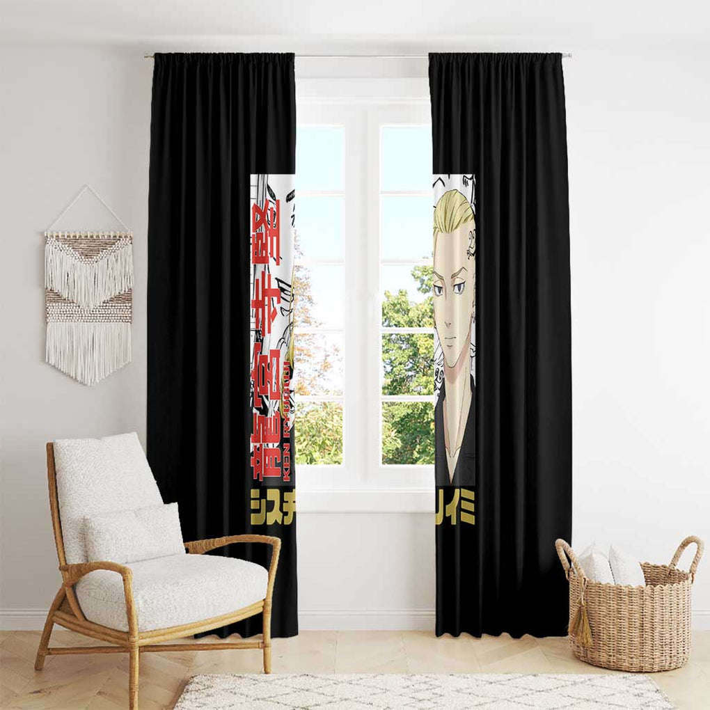 Draken Ryuguji Ken Tokyo Revengers Window Curtain Anime Style