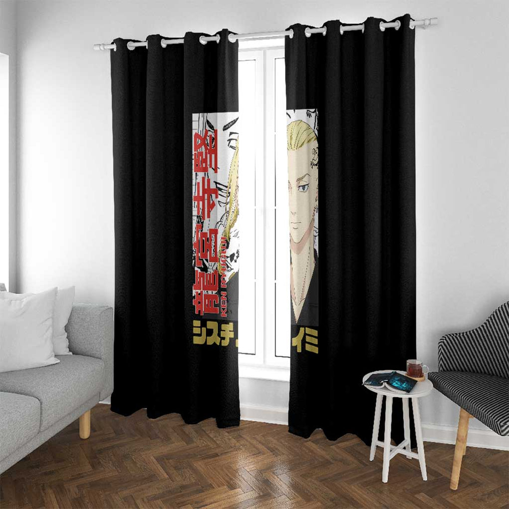 Draken Ryuguji Ken Tokyo Revengers Window Curtain Anime Style