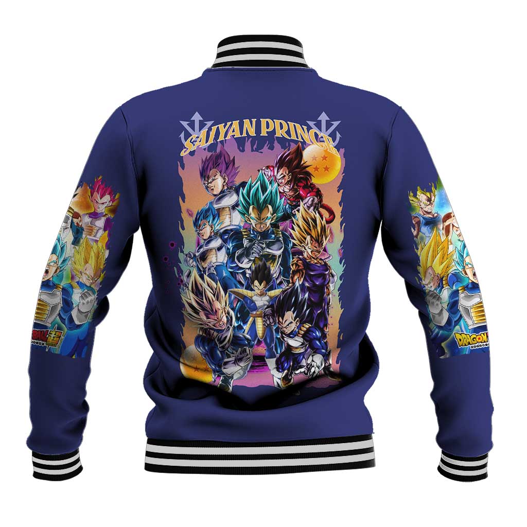 Vegeta V4 Dragon Ball Z Baseball Jacket Anime Style