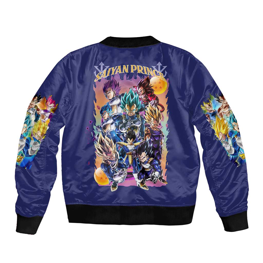 Vegeta V4 Dragon Ball Z Bomber Jacket Anime Style