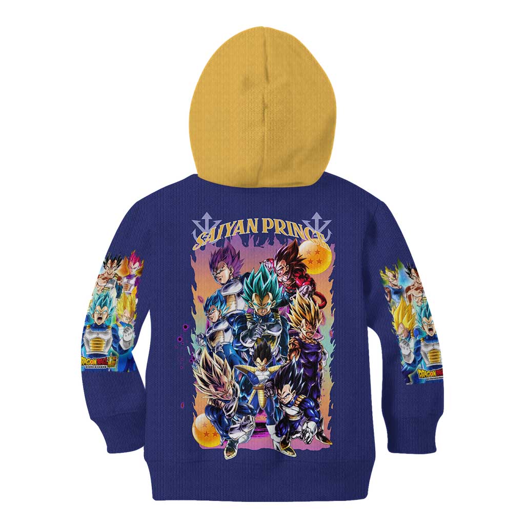Vegeta V4 Dragon Ball Z Kid Hoodie Anime Style