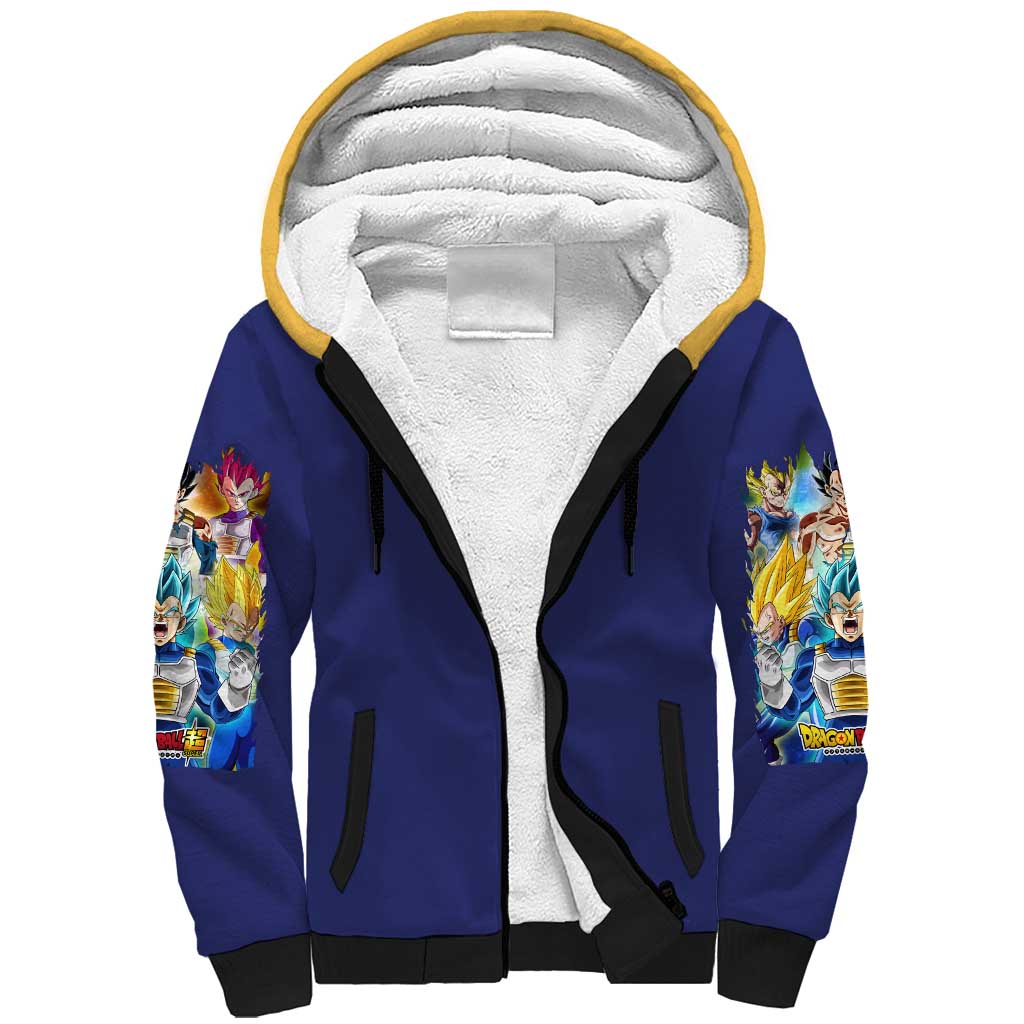 Vegeta V4 Dragon Ball Z Sherpa Hoodie Anime Style