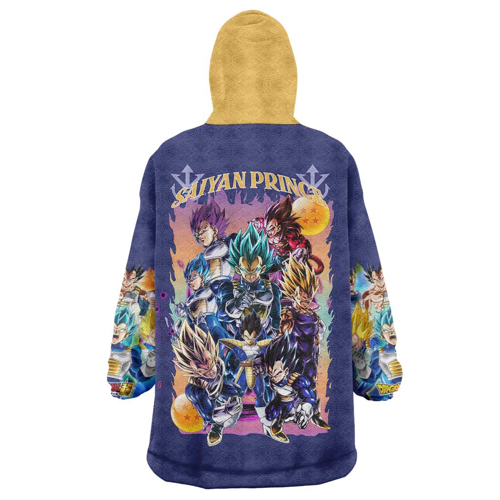 Vegeta V4 Dragon Ball Z Wearable Blanket Hoodie Anime Style