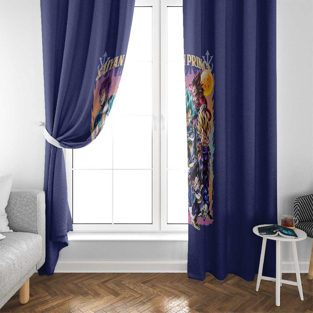 Vegeta V4 Dragon Ball Z Window Curtain Anime Style