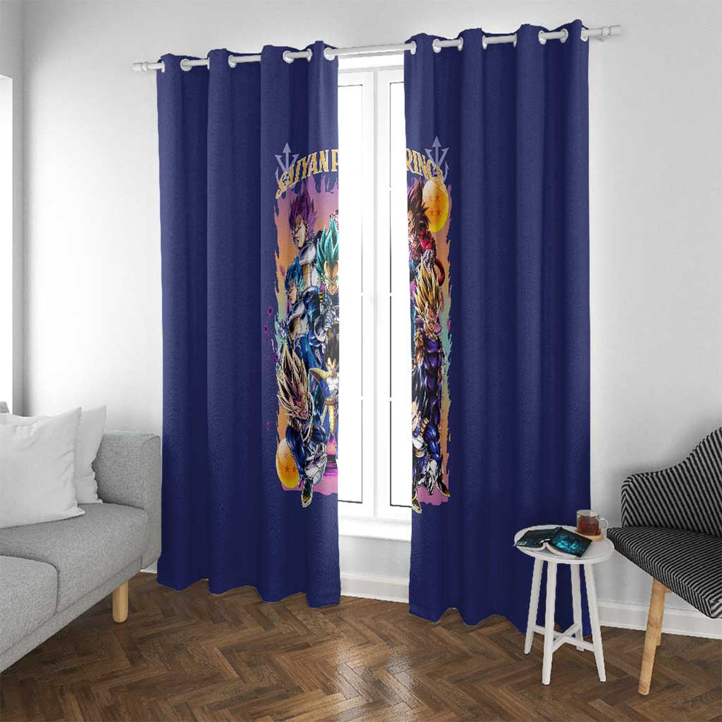 Vegeta V4 Dragon Ball Z Window Curtain Anime Style